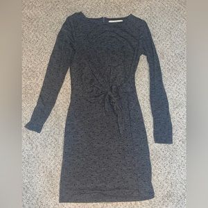 Gray Polka Dot Dress from Loft! Size XXSP